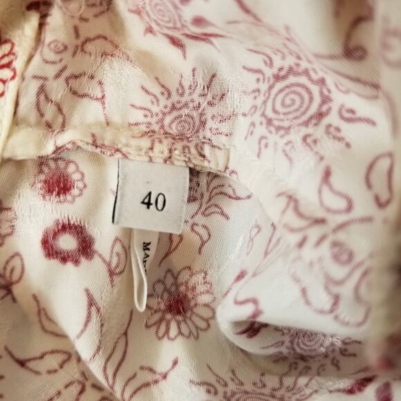 Sandro Paris Women's Trinidad Plein Soleil Faux Wrap Hi Lo Midi Dress Size 8 - Picture 9 of 14